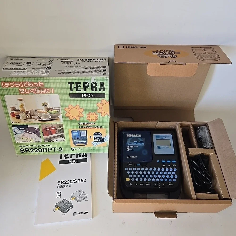 KING JIM TEPRA‎ PRO SR220 Japanese Label Maker 日本語モデル・新品同様